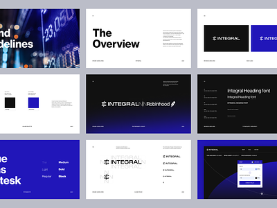 Integral Trading - Brand Guidelines agency blockchain brand guidelines brand identity branding branding design crypto dribbble dribble halo lab identity logo logotype marketing packaging smm trading
