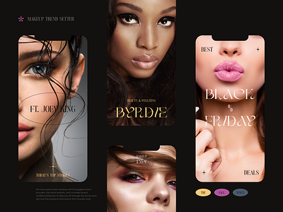Byrdie Makeup Magazine agency beauty brand identity brand sign branding business dribbble fashion halo lab identity logo logotype makeup marketing packaging smm startup studio trend