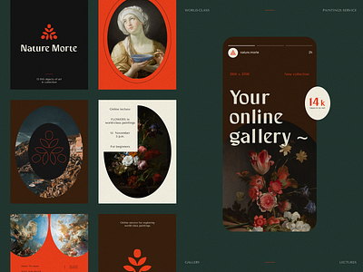 Nature Morte Branding brand guidelines brand identity branding design dribbble dribble gallery halo lab identity logo logo design logotype marketing packaging smm