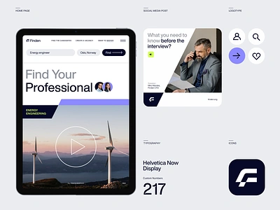 Finden - Professional Search Brand Identity brand brand guidelines brand identity branding halo lab identity logo logo design logotype packaging visual identity