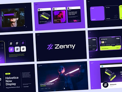 Zenny Branding - Banking for gamers brand identity brand sign branding business design halo halo lab identity logo logo design logotype marketing packaging smm startup