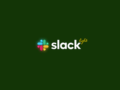 Xmas Warm-up: Slack Lights brand identity branding christmas gift halo halo lab holiday identity logo newyear slack xmas