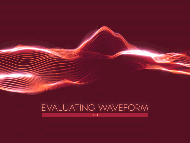 Waveform UI Sequence animation audio futuristic gif hud motion graphics sci fi ui waveform