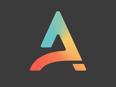 Animoplex Logo: Colorized a animoplex blue futuristic gradient icon logo red retro sleek yellow