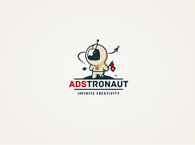 ABS TRONAUT illustration logo photoshop