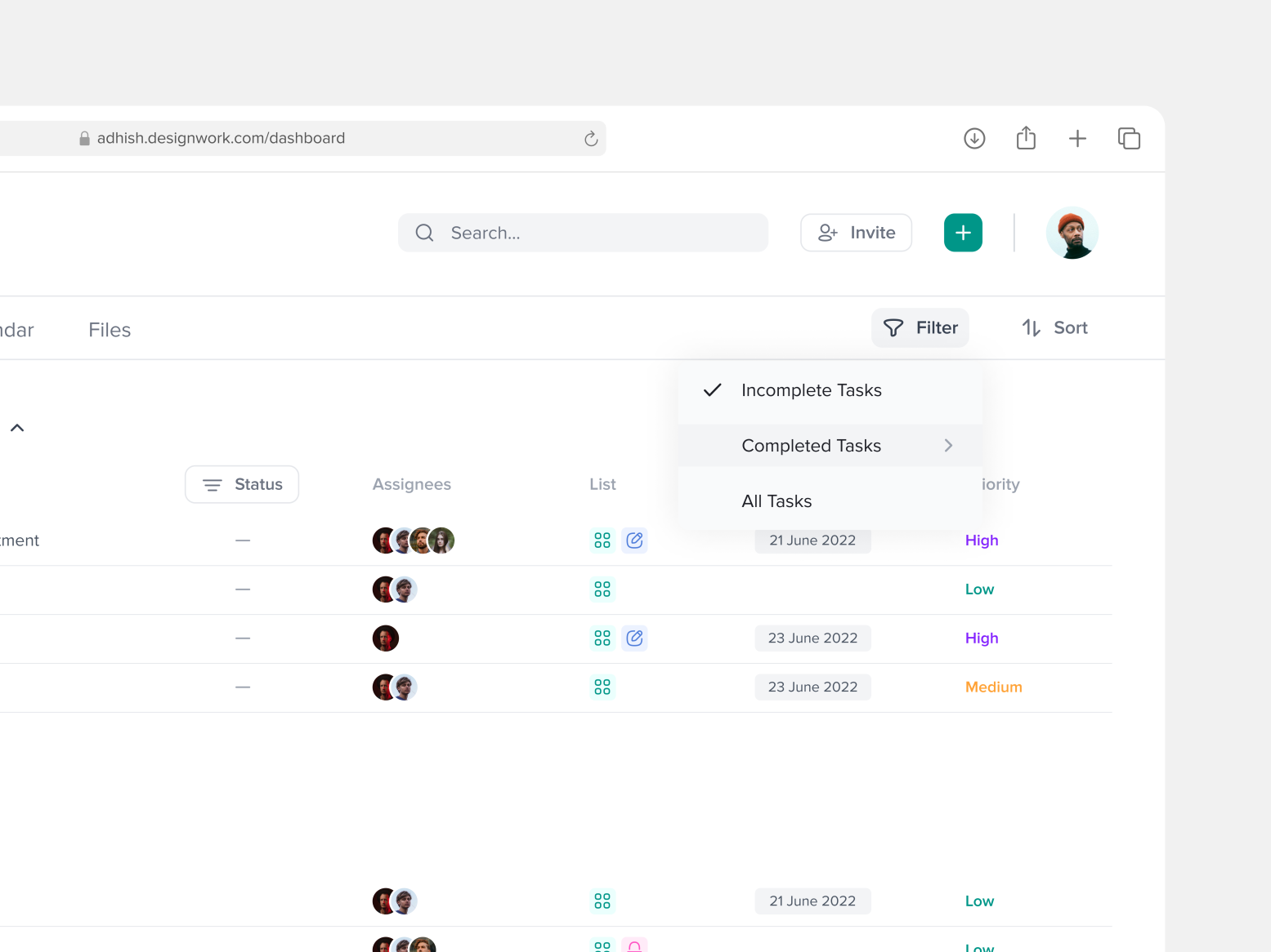 Task Management Web Dashboard by Adhish Shrivastava on Dribbble