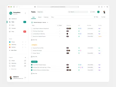 Task Management Web Dashboard app dashboard design experience interface management problem solution ui ux web