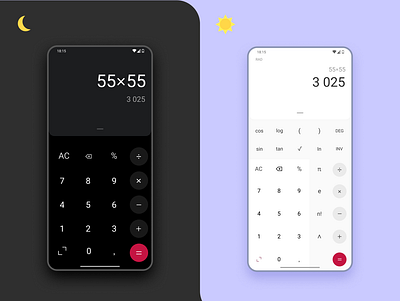 Calculator 004 calculator daily ui dailyui dailyui 004 dark mode design figma light ui ux