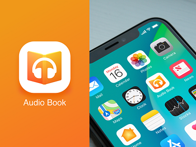 Audio Book App Icon app icon app icons daily ui dailyui dailyui005 design figma icon logo ui ux vector