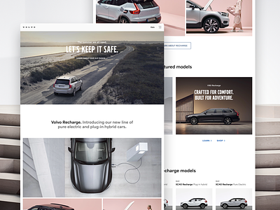 Volvocars.com Redesign austin funsize landing page marketing visual design website