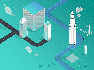 HERE Location Trends Report - Trend Five 3d animation cinema4d illustration isometric loop mograph motiondesign motiongraphics vector