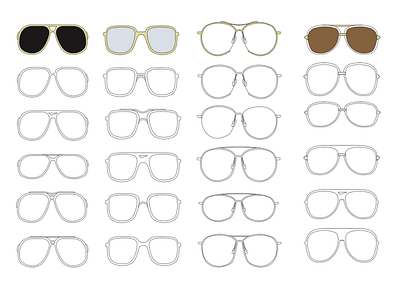 Sunglasses CADS development cad cads eyewear fashion illustration illustrator sunglasses