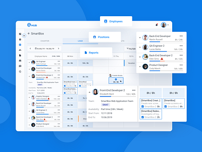 GeekHub app blue callendar chart crm software dashboad dashboard design design first shot hello dribbble project management startup table web