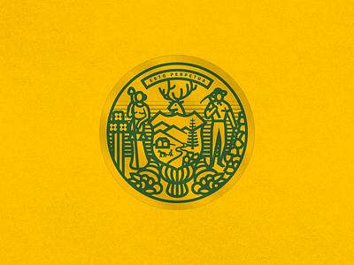 Idaho Seal badge crest emblem idaho license plate logo rinker seal state plate