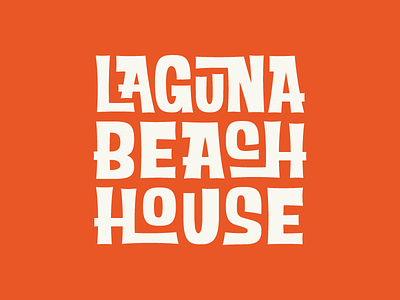LAGUNA BEACH HOUSE LOGO beach branding california hotel icon identity illustration lettering logo rinker typography