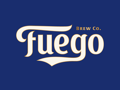 Fuego Brew Co. beer branding brewery custom identity lettering logo rinker typography