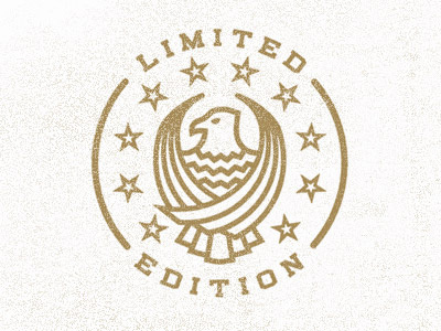 Limited Edition Stamp eagle illustration logo ltd seal stamp vector