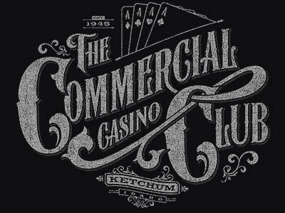 The Commercial Club (Full View) casino illustration rinker typography vector