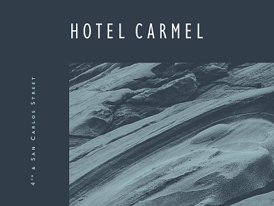 Hotel Carmel Identity - 2 branding california carmel collateral custom design hotel identity logo mark rinker typography