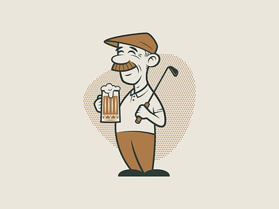 Brophy's Tavern - Brophy bar branding cartoon character design identity illustration logo mark pub retro rinker