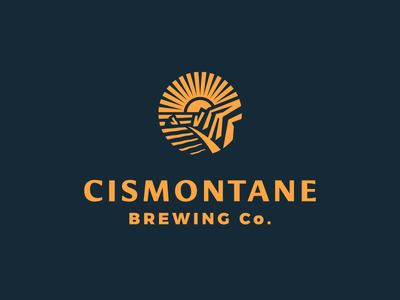Cismontane Brewing Co. Identity badge beer branding brewery california coast design identity illustration logo mark rinker