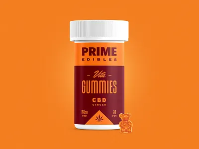 PRIME - Vita Gummies - CBD Ginger branding california cannabis design edibles identity logo los angeles marijuana packaging rinker weed