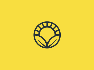 Graveyard Logo #1 badge branding design flower green identity leaf logo mark organic rinker sun