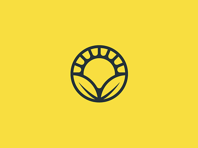 Graveyard Logo #1 badge branding design flower green identity leaf logo mark organic rinker sun