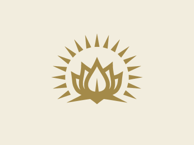 Lotus Logo badge branding logo lotus flower mark ray rinker seal