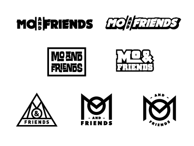 Mo & Friends branding design dj logo music rinker type typography