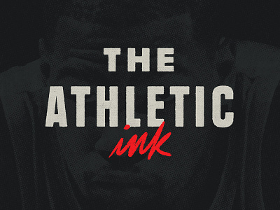 The Athletic Ink athletic branding design editorial identity lettering lettering logo logo rinker sports type typography