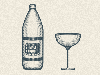 New Vessels beer booze cocktail design glasses illustration rinker ted perez vector