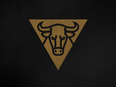 Bull Evolution animals badge branding bull emblem identity illustration logo mascot rinker triangular vector