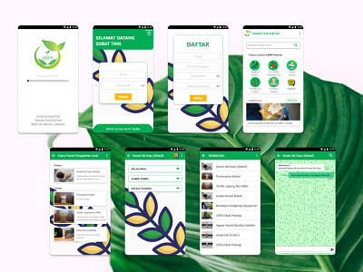 Dribbble Shot Teman Tani Pintar agricultural agriculture agro app design design app ui uiux ux