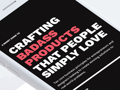 Crafting Badass Products That People Simply Love – (FREE PDF) book design ebook entrepreneurship free guide pdf product design ui design ux design