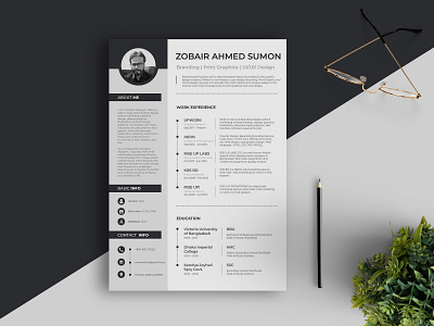 Resume Design infographic information design print design resume clean resume cv resume design resume template