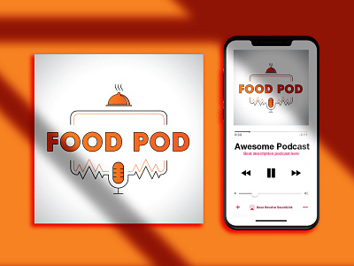 Food Podcast Artwork design graphic design illustration marketing collateral design podcast podcast artwork podcast artwork design podcast cover artwork design podcast cover design