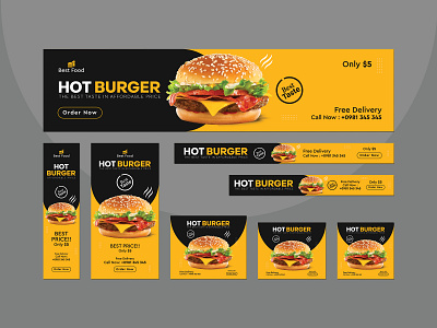 Food Banner ads set design