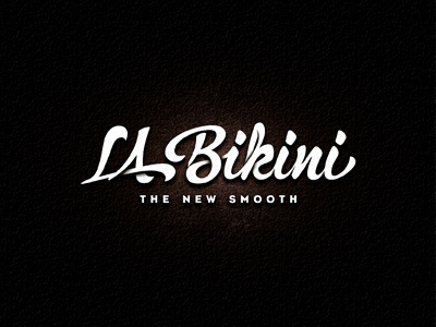 La Bikini custom hand drawn lettering typography