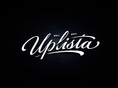 Uplista lettering typography