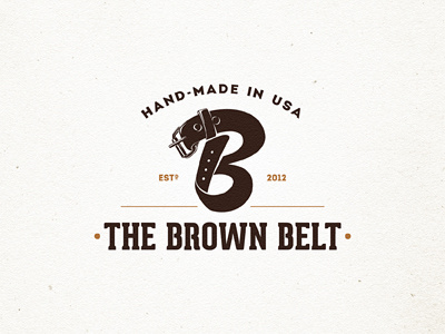 The Brown Belt (unused) belt brand logo mark