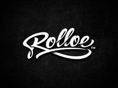 Rolloe custom hand-drawn lettering logotype typography