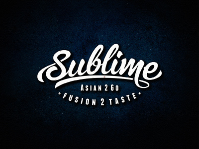 Sublime custom hand drawn lettering logotype typography