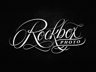 Rockbox Photo budoir custom hand drawn lettering logotype photo photography rock typograhy