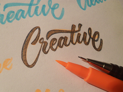 Creative Sketch creative custom hand drawn lettering logotype sketch