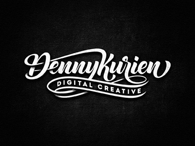 Denny Kurien custom dalibass hand drawn lettering logotype vintage