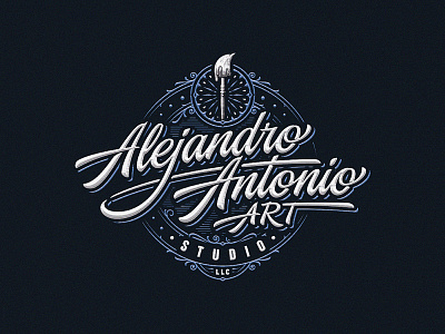 Alejandro Antonio Art Studio custom dalibass engraving etching hand drawn illustration lettering logo logotype typography