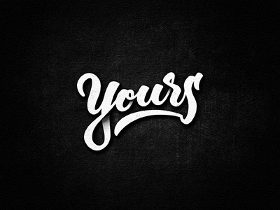 Yours custom drawing hand drawn lettering logo logotype