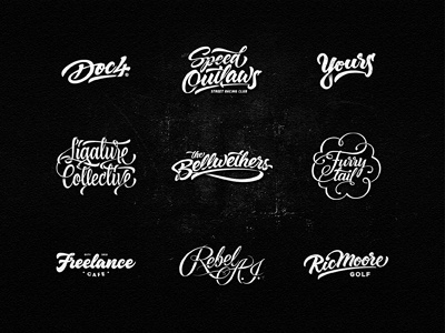 Lettering Logo Design Vol. 6 brush pen custom drawing hand drawn hand lettering lettering logo logotype pencil