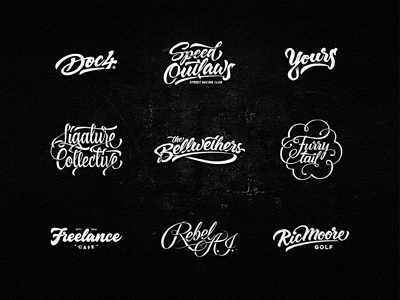 Lettering Logo Design Vol. 6 by Dalibor Momcilovic on Dribbble